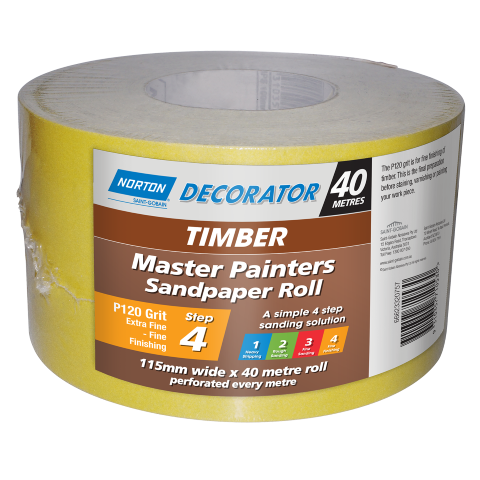 NORTON ROLL MPS 115MM P120 PER MTR ( 40M ROLL) 